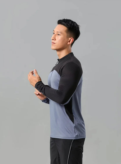 Men Athletics Top Running Shirts Long Sleeve Mens Basketball Sports Gym Fitness Guys T Shirt Clothing Quick Drying Breathable