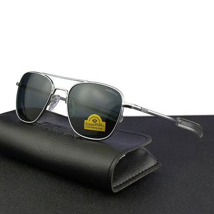 RE Pilot Sunglasses Men Top Quality Brand Designer AGX Tempered Glass Lens AO Sun Glasses Male