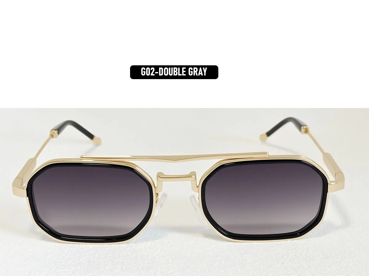 UV400 Protection Square Sunglass Men Vintage Steampunk Sunglasses Women Woman Luxury Fashion Glasses Gafas De Sol Hombre Okulary