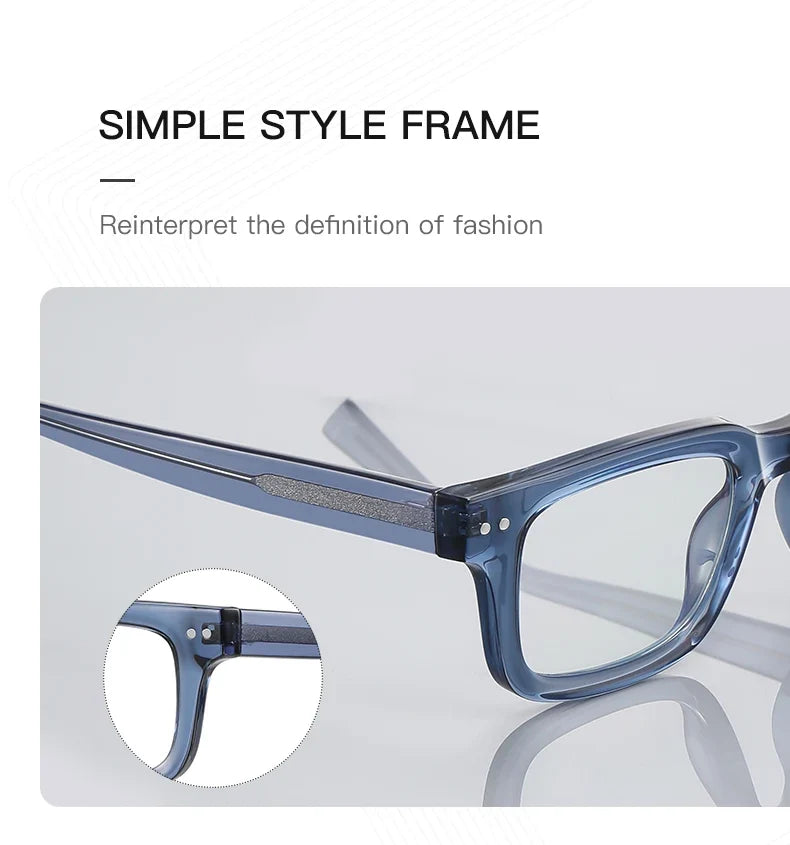 Men's glasses Square Classic Business Anti-Blue Light Reading Glasses Myopia Hyperopia Prescription Customized PFD2189