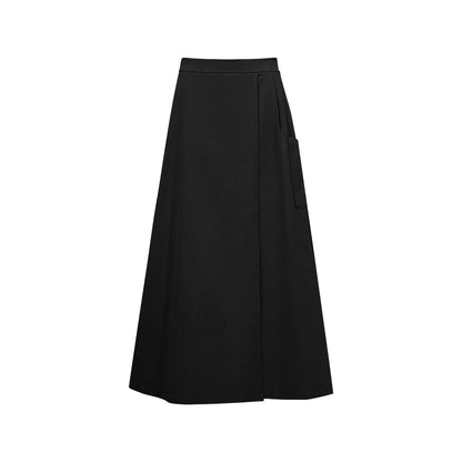 Women's A-Line Skirt 2026 Summer New Textured Relaxed Pocket Midi Culottes Versatile Casual Style Skirt For Women 12622124