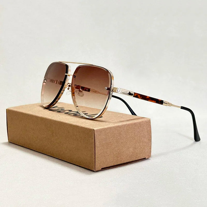Oval Sunglasses Women Trendy Vintage Fashion Glasses Designer Sunglasses For Men Luxury Shades Dropshipping Gafas De Sol Hombre