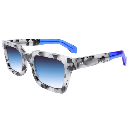 Acetate Frame Glasses for Men Oversized Polarized Sunglasses Women Trendy Retro Wide Keyhole Bridge UV400 Protection