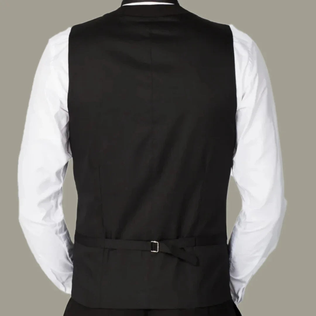 Men Vest White Double Button With Lapel Waistcoat For Wedding Birthday Banquet Party Business Work Casual Daily Men Suit Vest