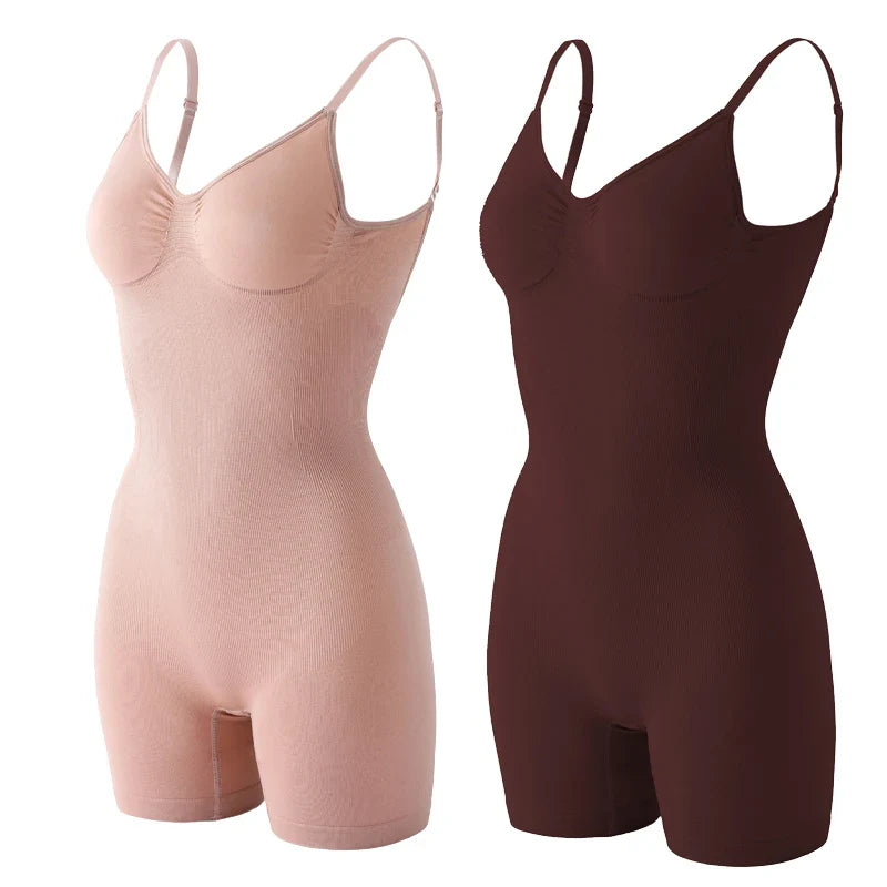 Seamless Low Back Bodysuit Shapewear Women Butt Lifter Smooth Body Shaper Backless Slimming Sheath Flat Belly Corset Underwear