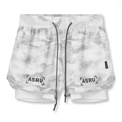 Men's Summer Quick Dry Running 2 in 1 Shorts Sports Jogger Short Pants Male Gym Fitness Workout Sweatpants Plus Size M-5XL