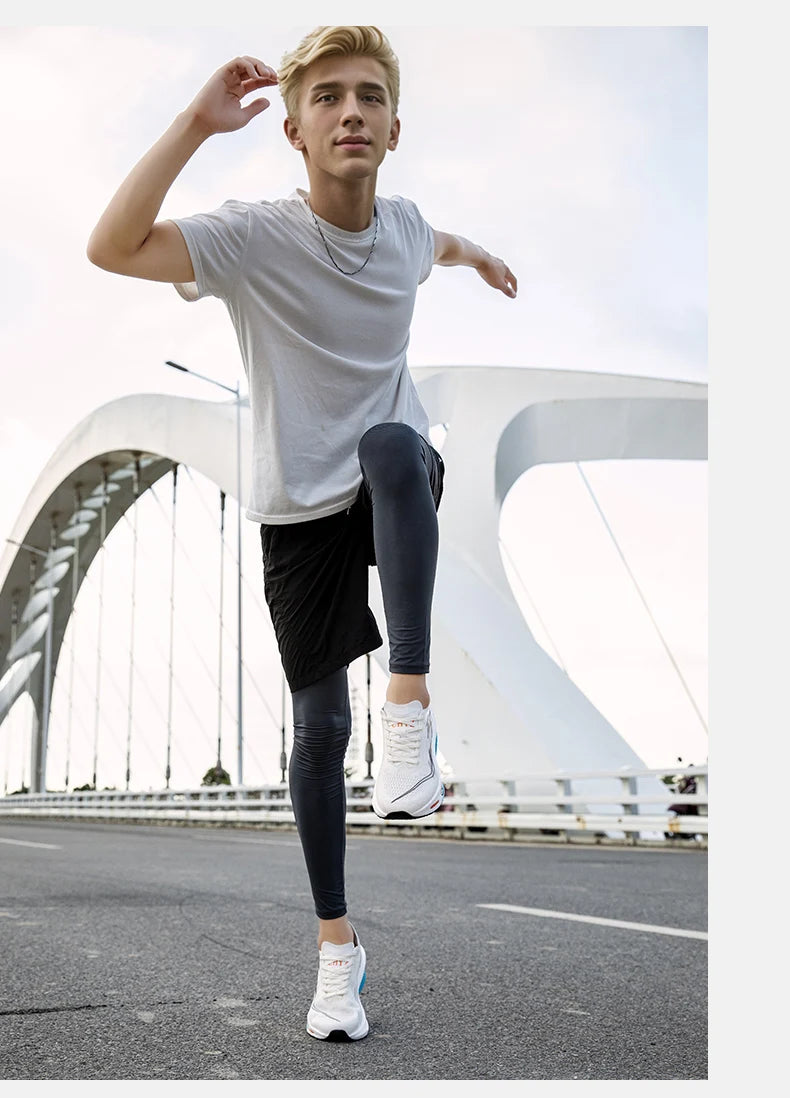 Running Shoes Carbon Board Profession Marathon Men Sports Breathable Lightweight Women's Comfortable Athletic Nonskid Sneakers