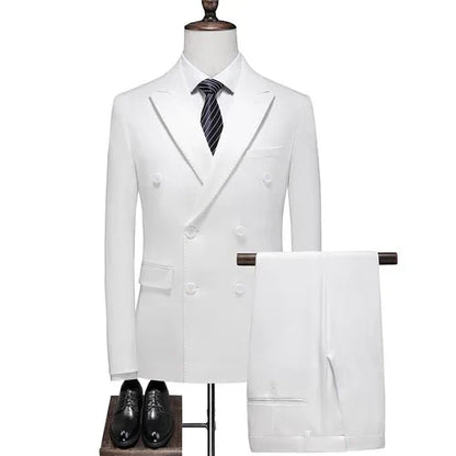 27 Colors ( Blazer + Vest + Pants ) Boutique Fashion Plaid Formal Office Business Mens Suit Three Pieces Groom's Wedding Dress