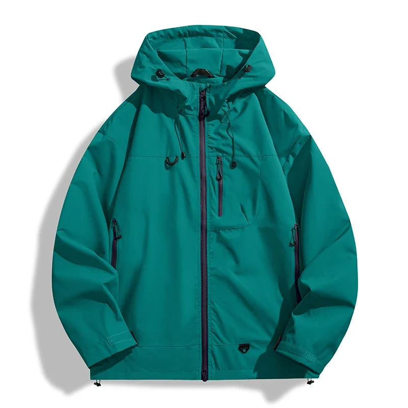 Unisex Waterproof Windbreaker Outdoor Sport Windproof Single-Layer Jacket Men Women Hiking Climbing Trekking Rain Coat