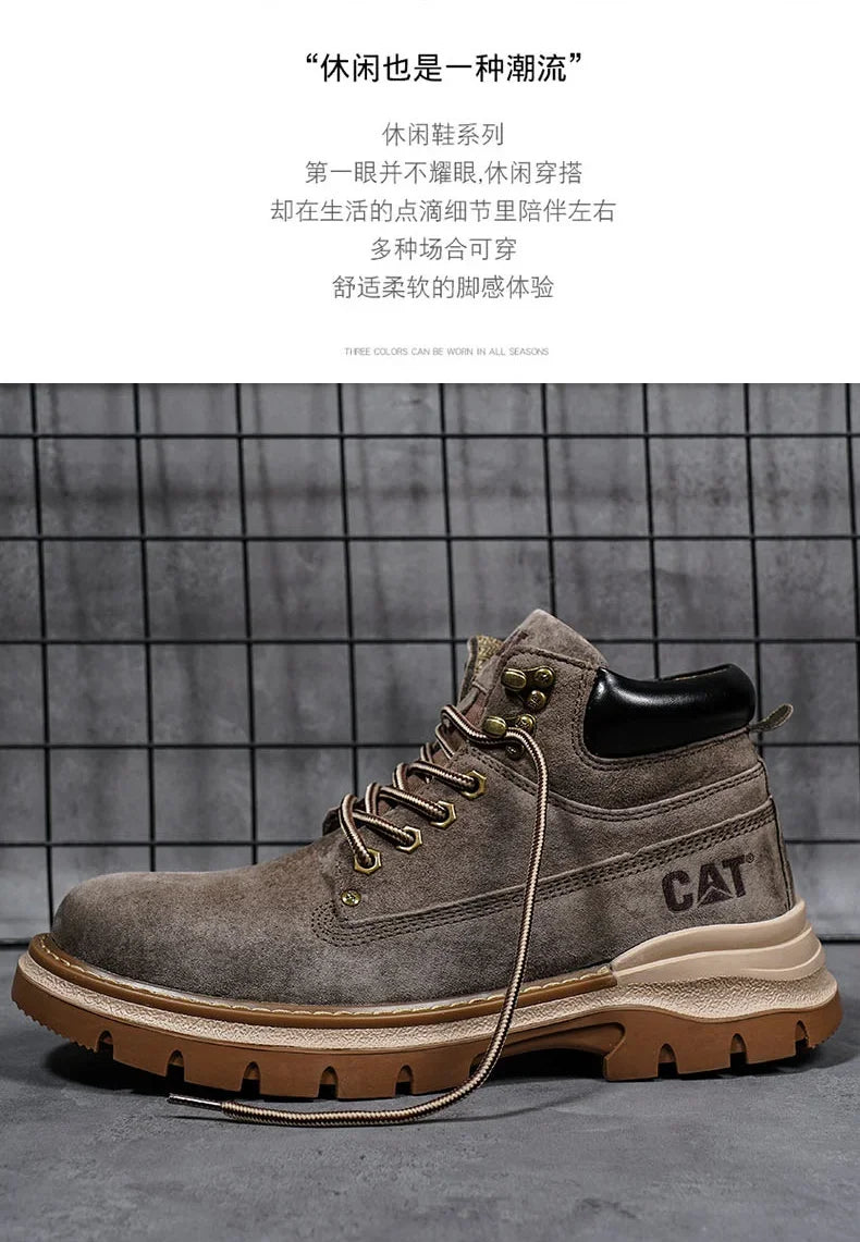 Hot Selling Winter Men Snow Boots High-quality Classic High Top Outdoor Hiking Shoes Anti Slip Thick Soled Practical Work Shoes