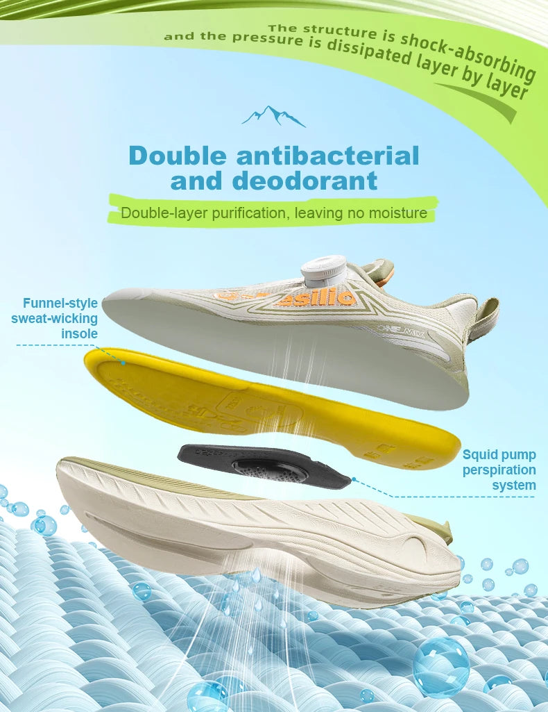 Outdoor Running Sneakers Men Elastic Trail Shoes Lightweight Breathable Women Sneakers Couple Casual Shoes