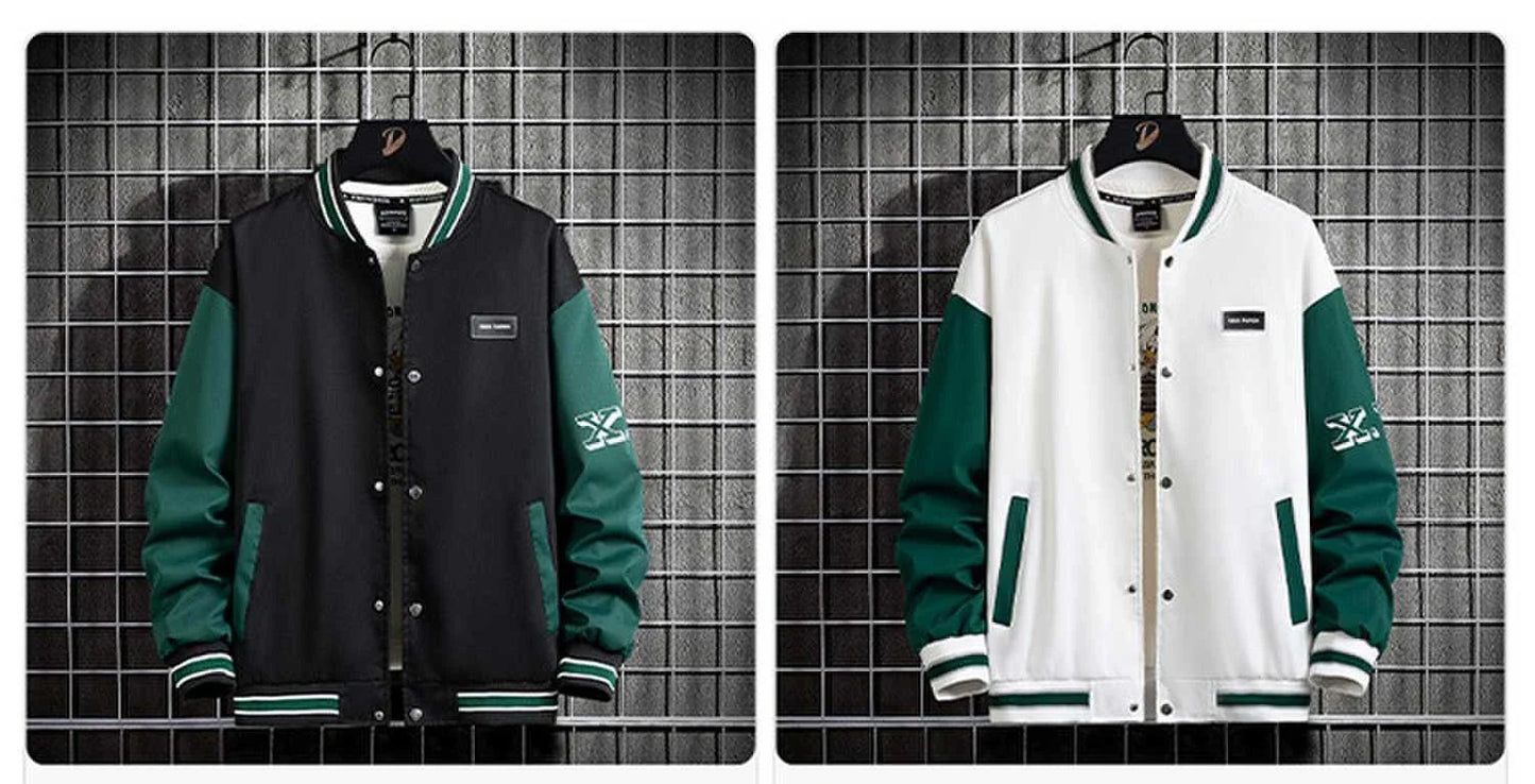 10XL Plus Size Baseball Jacket Men Fashion Casual Patchwork Jacket Coat Male Varsity Jacket Coat Big Size 10XL