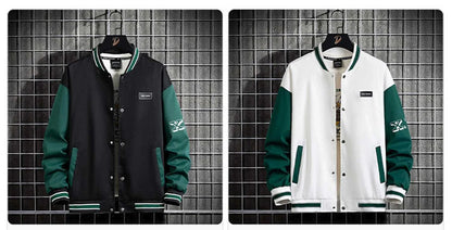 10XL Plus Size Baseball Jacket Men Fashion Casual Patchwork Jacket Coat Male Varsity Jacket Coat Big Size 10XL