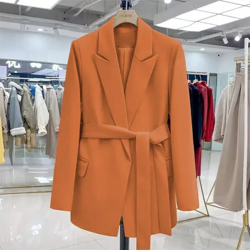 Spring Autumn Women's Blazer Coat 2026 Korean Version Fashion Ladies Outerwear Long Sleeve Comfortable Female Slim Suit Jacket