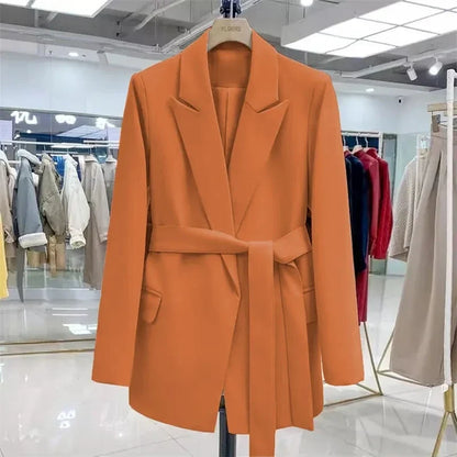 Spring Autumn Women's Blazer Coat 2026 Korean Version Fashion Ladies Outerwear Long Sleeve Comfortable Female Slim Suit Jacket