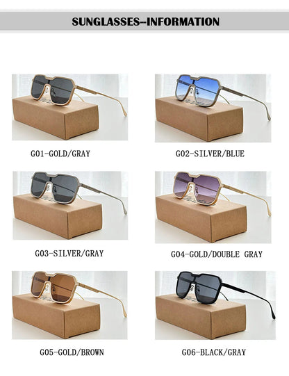 Steampunk Sunglass Men One Pieces Vintage Sunglasses Women New Luxury Fashion Glasses Gafas De Sol Hombre Zonnebril Dropshipping