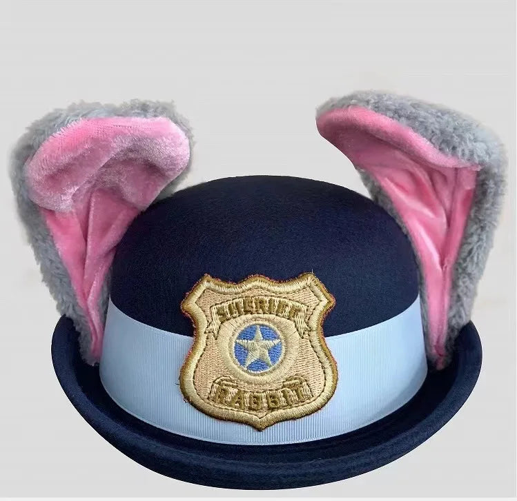 Zoo Rabbit Judy Cosplay Costume Girls Police Officer Bunny Dress with Belt For Carnival Party Role Play Movie Uniform Birthday