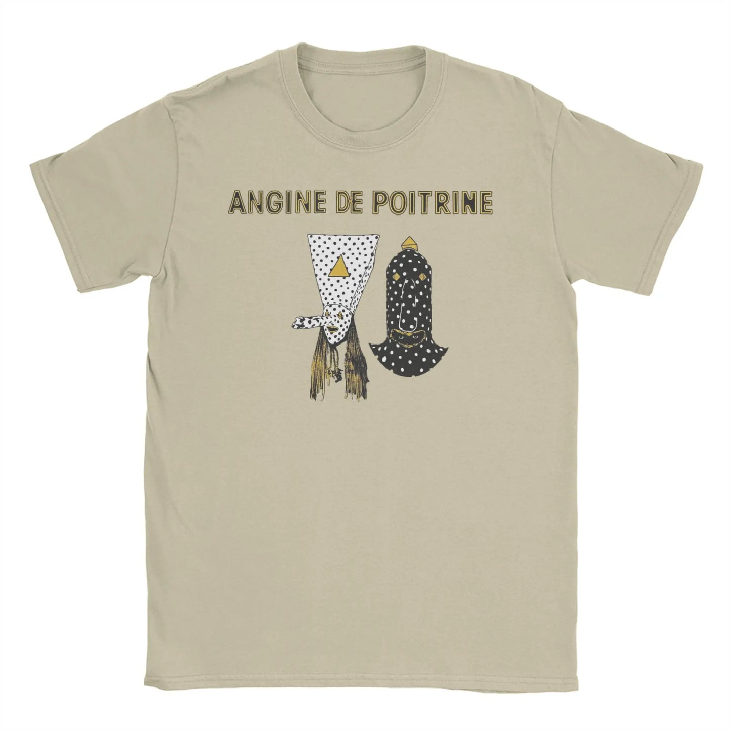Printed Angine De Poitrine Rock Band T Shirt For Unisex  Cotton T-shirts Short Sleeve Clothes