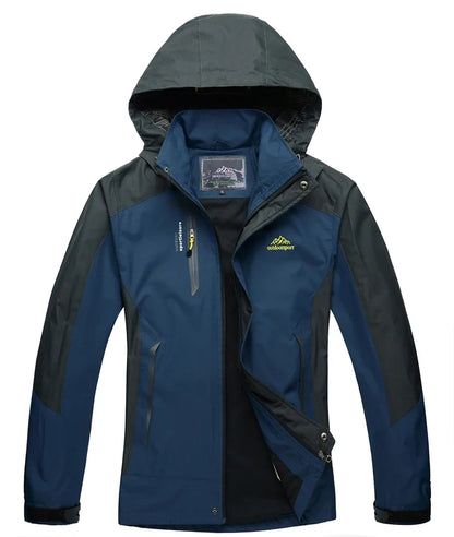 Men Autumn Jacket Outdoor Sports Hiking Coats Camping Hooded Windproof Water Resistant Rain Fishing Traveling Cloethes