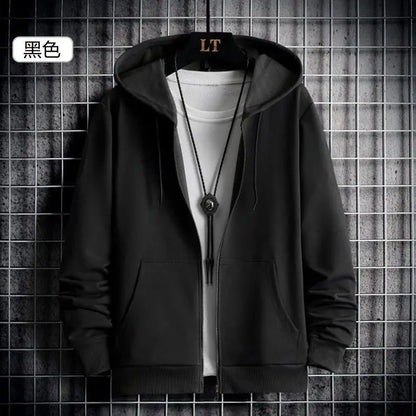 2025 Winter Windproof Hoodie - Men's Sherpa Lined Sweatshirt Thermal Zip Up Outerwear Streetwear S-5XL