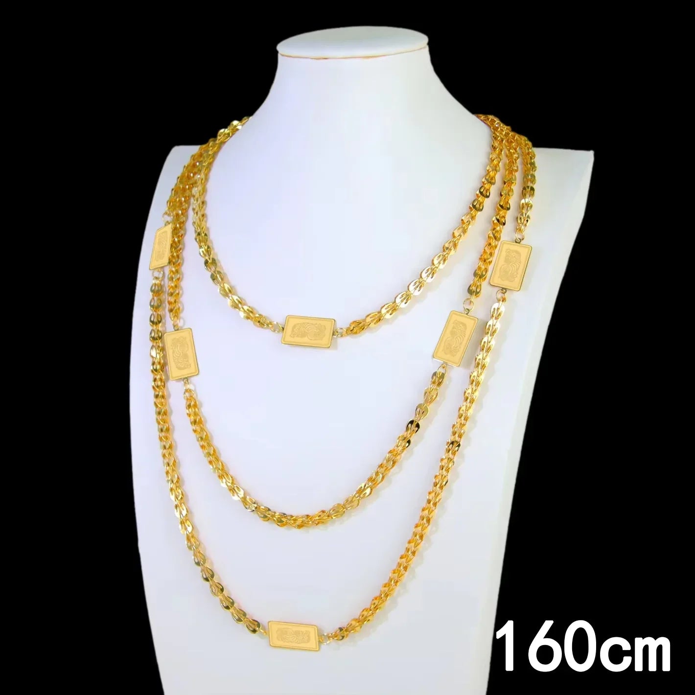 Dubai Bride Wedding Jewelry Long Necklace 21k Gold Plated Turkish Vintage Coins Chains Ethiopian Women Daily Party Jewelly