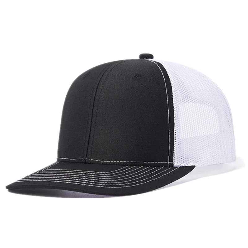 Hot Sale Unisex Cap Slight Curved Brim Style Trucker Hat  Men & Women Casual Outdoor Breathable Summer Cap