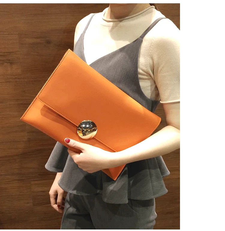 Brand Design Women Clutch Bag Elegant Ladies Shoulder Bag Female Handbag PU Leather Chains Envelope Shoulder Bag Clutches bolsa