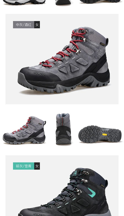 Hiking shoes Men's waterproof hunting Boots Tactical Desert Combat Ankle trekking Boots Male Women warm Leather Sneakers