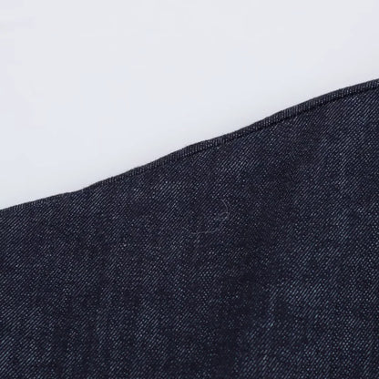 2025  Spring New 1975 series denim MIDI dress with lapel side zipper fashion wrinkle waist slim elegant dress