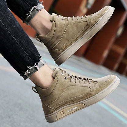 New Arrival Genuine Leather Men Ankle Boots  Design Warm Plush Fur Winter Sneakers Snow Casual Leather Shoes Outdoor Basic Boots