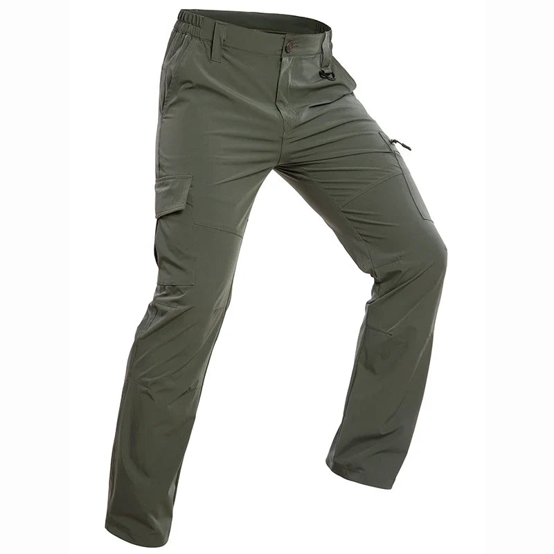 Men’s Lightweight Hiking Pants Quick Dry Water Resistant Tactical Work Outdoor Fishing Cargo Trousers