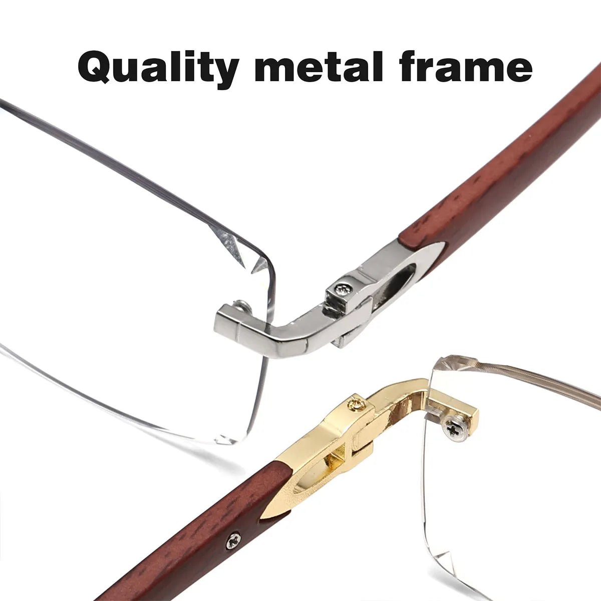 Photochromic Rimless Sunglasses Women Trendy Luxury Square Sunglass Men Vacation Sunscreen Fashion Glasses Gafas De Sol Hombre