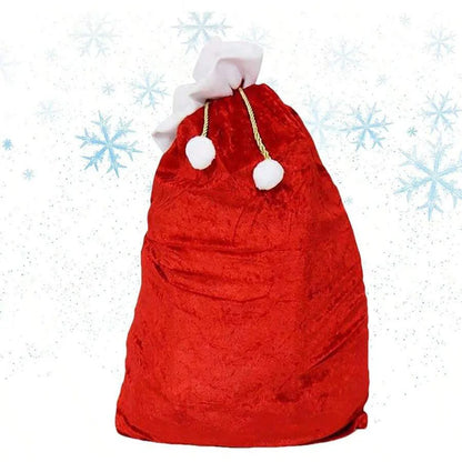 Santa Beard Christmas Costume Set,3pcs/set (Santa Claus Fake Long Beard and Hat,Storage Bag),Santa Beard Costume Accessories