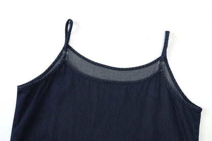 AS AW25 Denim set loose Shirt + slip dress Aline adjustable dress