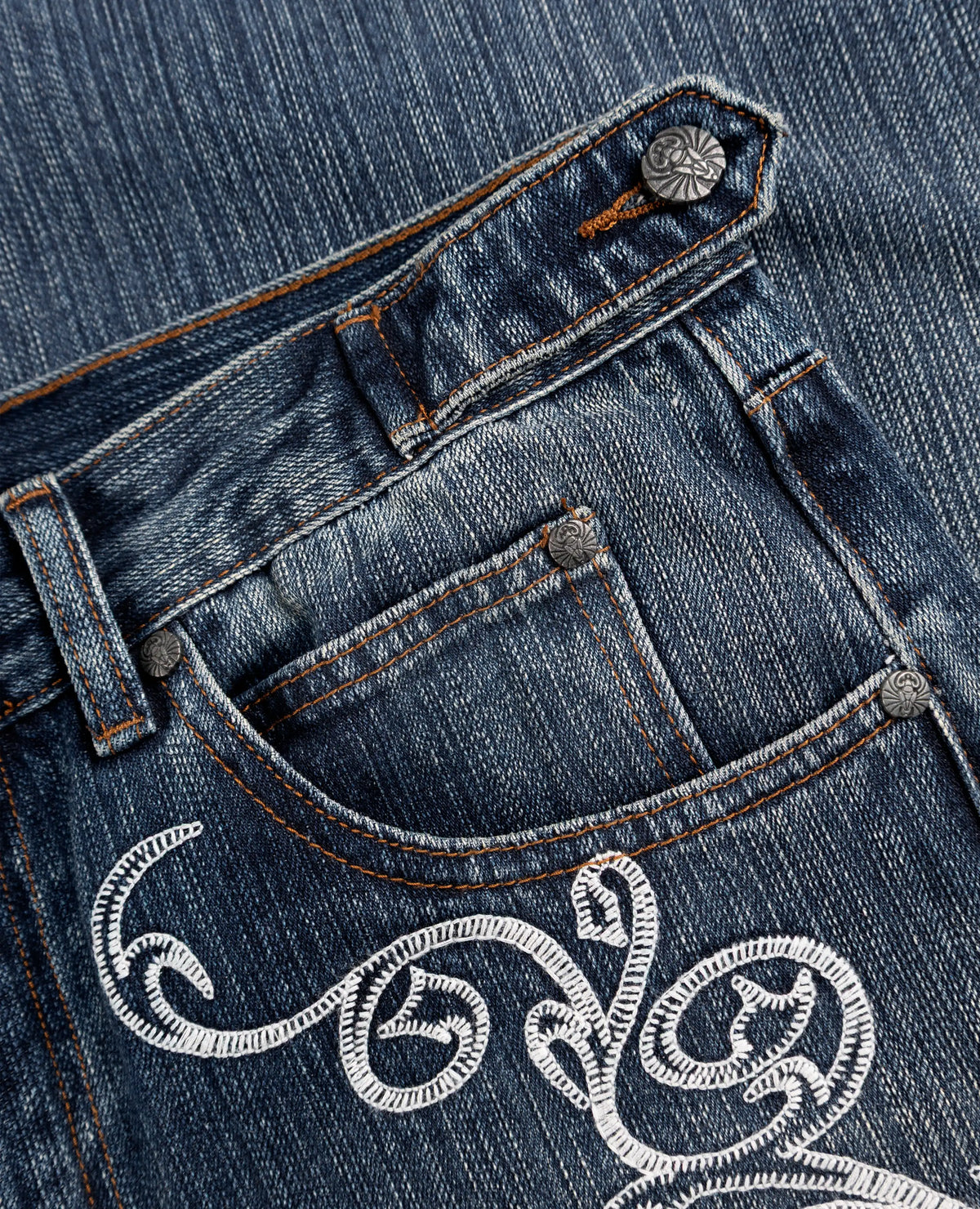 Y2k Blue Opening Bootcut Jeans Vintage Washed Embroidery Men Women Pants Harajuku High Street Streetwear Unisex Casual Jeans