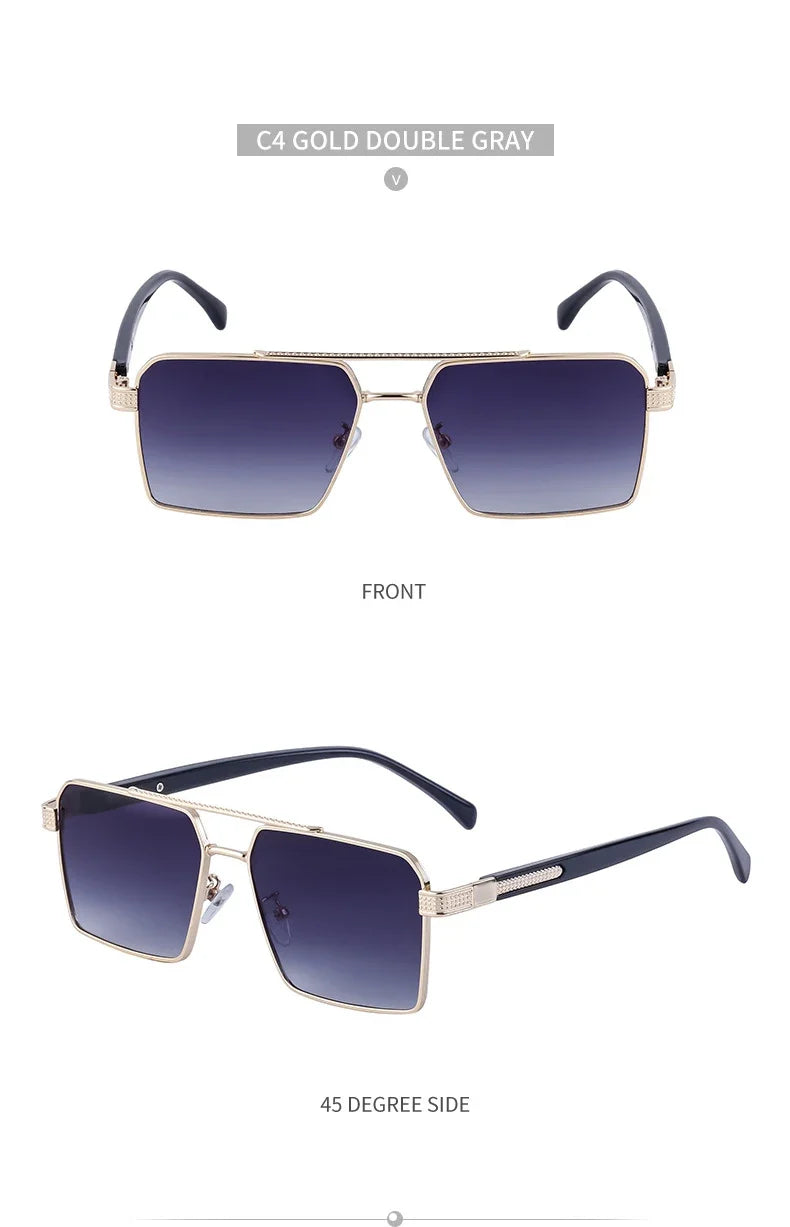 2023 Square Sunglasses For Men Luxe Sunglasses Women Trendy Vintage Fashion Glasses Sun Gafas De Sol Hombre Lunette Soleil Femme