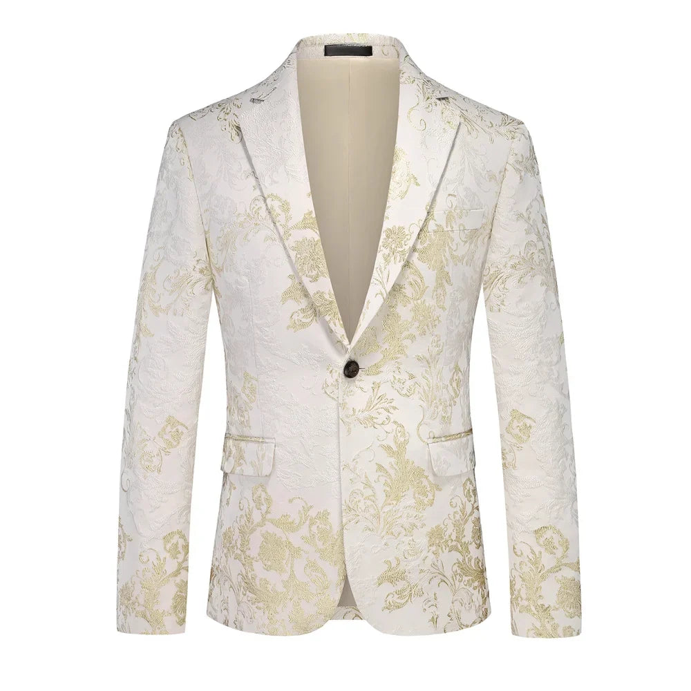 Men's Red Single-Button V-Neck Suit Jacket, Asian Sizing Long Sleeve Coat, Wedding Party Wear Blazers. 2026 New
