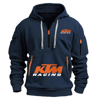 Outdoor Sports Enthusiast Zipper Hoodie 2026 New Men's and Women's Fashion Half-Zip Pocket Spring and Autumn Hoodie
