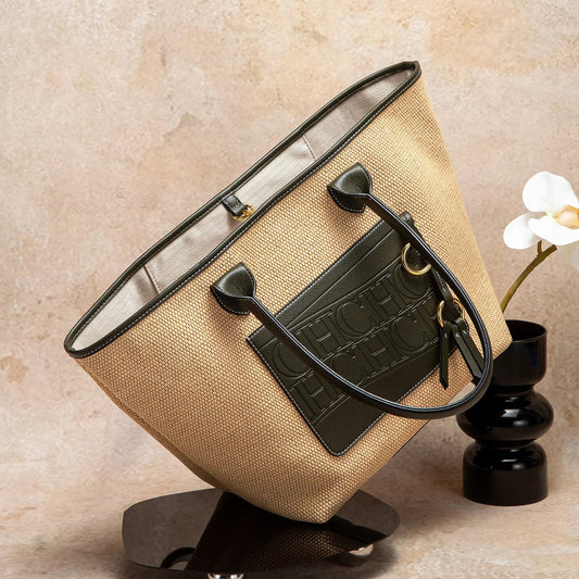 Beach Vacation Women's Tote Bag 2025 New Summer PP Grass Weaving Splicing Design Large Capacity Handbag