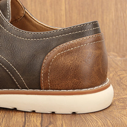 Man Casual Shoes 2026 Brand Comfortable Fashion Leather Shoes Men