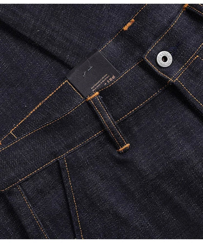 Denim Jeans Loose Straight Fit Heavyweight Raw Denim Pants