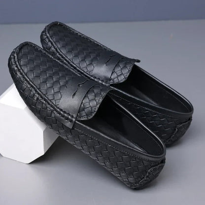 Loafers for Men 2024 New Handmade Moccasins Men Flats Casual PU Leather Shoes Luxury Comfy Mens Loafers Size 48