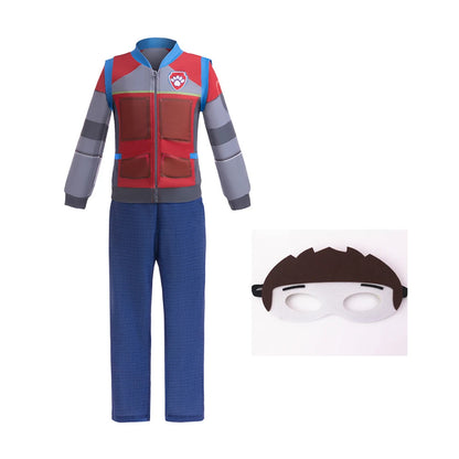 2026 Carnival Cartoon Dog Girls Cosplay Costume Children Anime Cartoon Number Tops Dress Up Skye Ryder Cute Clothing Boys set