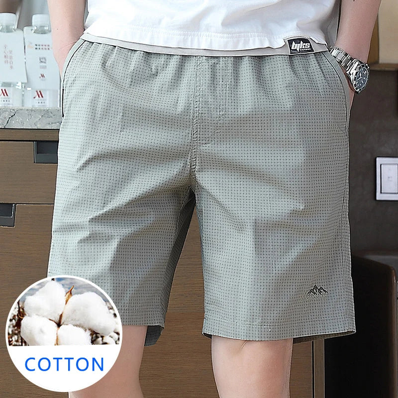 Big Size Men's Casual Shorts Lightweight Running Shorts Elastic Waist Outdoor Cool Breathable Short