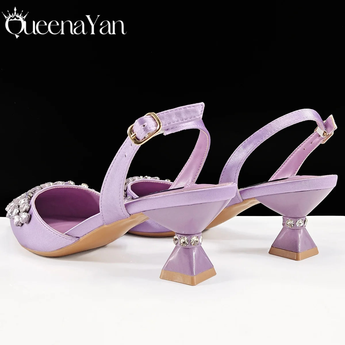 Italian Shoes and Handbags Accessory Set with Rhinestone Metal Embellishments Wedding Shoes Bridal Shoes Designer