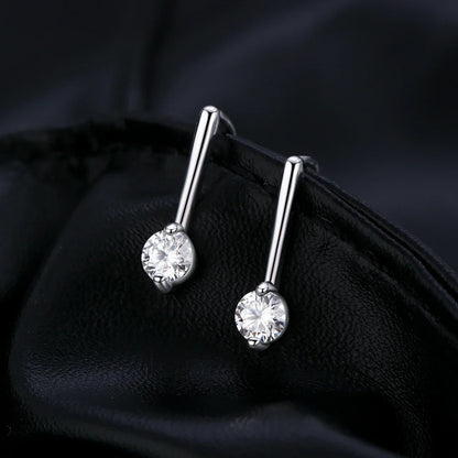Sparkling D Color Moissanite Drop Earrings 925 Sterling Silver Classic Geometric Dangle Earrings For Women Fine Jewelry