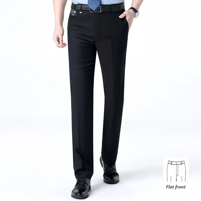 Brand New High-end Men's Wool Pants -Wool Blend Thin Fabric for Summer,Business Formal Dress Pants,Wool Blend Trousers