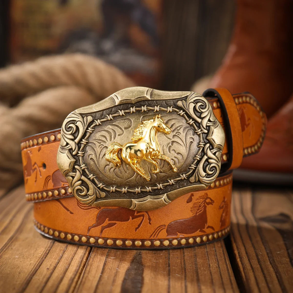 Vintage and fashion collision!  PU leather alloy buckle waistband, for both men and women, to create a personalized western styl