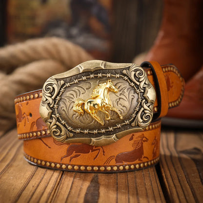 Vintage and fashion collision!  PU leather alloy buckle waistband, for both men and women, to create a personalized western styl