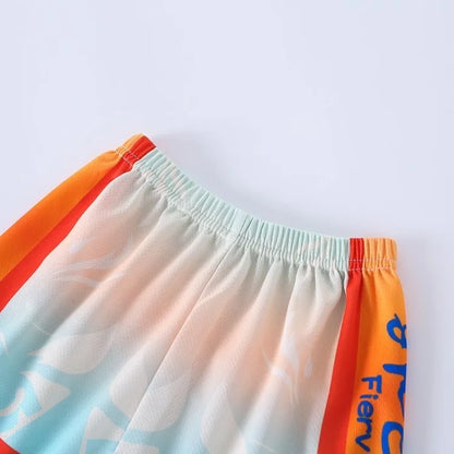 SUMMER Breathable Mesh Children Casual Outfits PAW Patrol Printed Boys Basketball Football Clothes Sets T Shirt Shorts 2pcs New